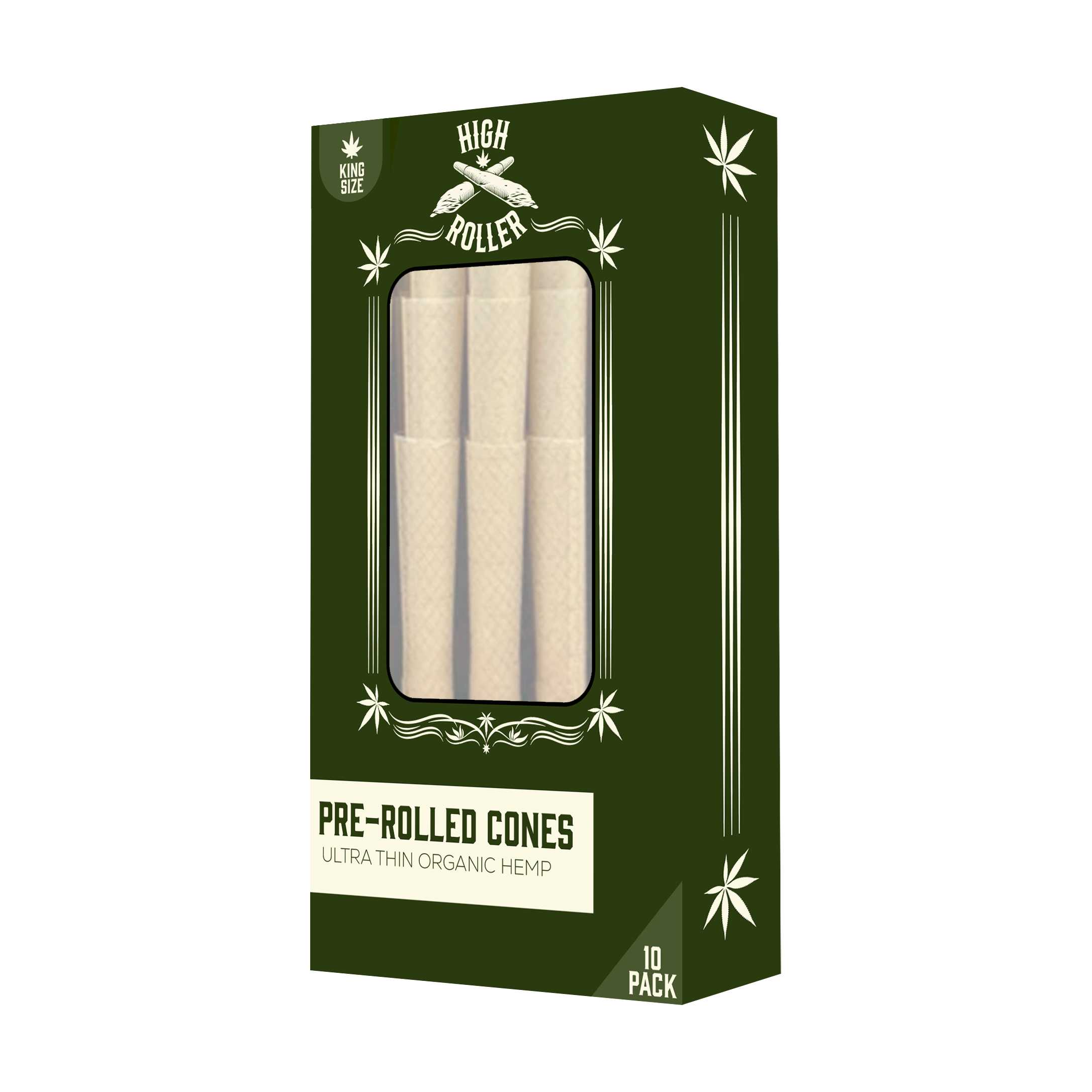 King Size High Roller Cones 10ct Box